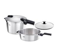 Autocuiseur Fissler VItaquick Premium 8 L + 4 L Sets Plus couvercle en verre ...