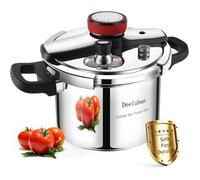 Autocuiseur Induction 4L Inox 304 - Cocotte Minute Grande Capacité - 3 Niveaux De Pression Sécurité Anti-Explosion - Compatible Gaz