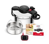 Autocuiseur Seb P4904950 Cocotte minute® Clipso Now+ avec Minuteur intelligent 9L Inox - Inox finition miroir