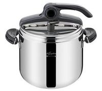 Lagostina Autocuiseur Mia 7 L 22 cm Induction Inox Gris Panier vapeur