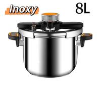 Autocuiseur professionnel - Autocuiseur - 8L - Sécurité - Antidéflagrant - Épais - Autocuiseur acier inoxydable-Qualité alimentaire