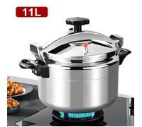 Autocuiseur professionnel en aluminium robuste et antidéflagrant pour cuisinière à gaz - Universel pour cuisinière à gaz - 11 L