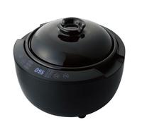 Autocuiseur Sain en Argile Violette, Marmite Électrique avec Minuterie et Multifonctions, pour Soupes, Cuisson à la Vapeur et Braisage - Appareil de Cuisine Idéal pour la Famille.(Black,3L)