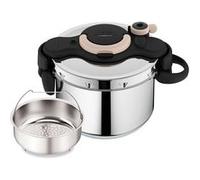 Autocuiseur Seb cocotte-minute® ClipsoMinut' Éco Compact+ 9L P4904931 Inox Inox finition miroir poignée argile Moonlight H