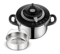 Autocuiseur - TEFAL - Clipso CHEF - 4,5 l - Acier inoxydable - 4 programmes de cuisson