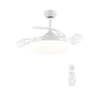 AUTODAY 107 cm Ventilateur de Plafond Pale Retractable avec Télécommande