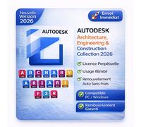 Autodesk Architecture, Engineering & Construction Collection 2026 - Licence Perpétuelle - Activation Avie