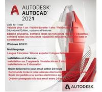 Autodesk AutoCAD 2021 Licence d'un an. Livraison numérique dans les 24 heures.