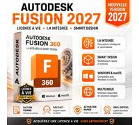Autodesk Fusion 2027 Licence Avie - Assistant Ia Intelligent - Windows & Macos - Multilingue - Facture & Sav 24/7