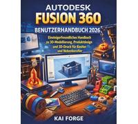 AUTODESK FUSION 360 BENUTZERHANDBUCH 2026: Einsteigerfreundliches Handbuch zu 3D-Modellierung, Produktdesign und 3D-Druck für Bastler und Nebenberufler