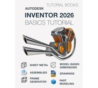 Autodesk Inventor 2026 Basics Tutorial (COLORED): Learn the Basics of 3D CAD