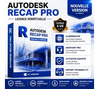 Autodesk Recap Pro Nouvelle Version - Licence Perpétuelle - Ia Générative & Assistant Pro - Pc/Windows - Support Technique 7j/7 - Activation Garantie