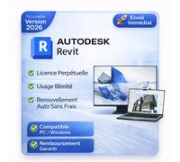 Autodesk Revit 2026 - Licence Perpétuelle - Activation Avie - Pc/Windows