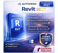 Autodesk Revit 2027 Licence 1 An - Ia Générative Incluse : Dessinez 3x Plus Vite - Assistant De Conception Intelligent - Licence Officielle - Envoi Rapide
