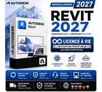 Autodesk Revit 2027 Licence Avie - Ia Générative Incluse : Dessinez 3x Plus Vite - Assistant De Conception Intelligent Pc/Windows - Envoi Rapide