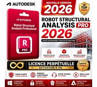 Autodesk Robot Structural Analysis 2026 - Licence Avie & Activation Perpétuelle - Garantie Totale & Support Technique - Pc/Windows