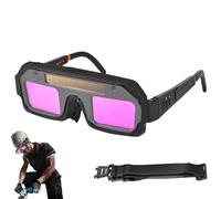 Autodim Lunettes de Sécurité | Lunettes De Soudage à Énergie Solaire,Trois Modes D'éclairage Lentille D'arc Confortable Protection Des Yeux Autosombre Pour La Coupe