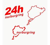 Autodomy Autocollants Nurburgring Pack de 3 Unités | Nurburgring Autocollant pour la Voiture ou la Moto