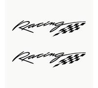 Autodomy Autocollants Racing Sport Tuning JDM OEM | Stickers Voiture Tuning 2 Unités pour Voiture | Autocollant Voiture Sport (Nero)