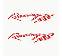 Autodomy Autocollants Racing Sport Tuning JDM OEM | Stickers Voiture Tuning 2 Unités pour Voiture | Autocollant Voiture Sport (Rouge)