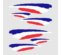 Autodomy Autocollants Stickers Drapeau Français France Sport | Sticker Drapeau Français | Lot 6 Autocollant France Voiture Moto Scooter Quad Casque | Résistants à la Pluie et Soleil