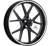 Autodomy Lot complet pour 2 jantes de moto de 15" à 19" - Résistants à la pluie, au soleil, à la graisse, à l'huile (blanc, largeur 10 mm)