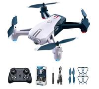 AUTOFigure V15 Drone avec Anti-Shake Double Caméra Télécommande Avion Maintien D'altitude, Vitesse De Course, Rc Quadcopter Drones Dash Dash-Without Cameras||2 Pcs Battery