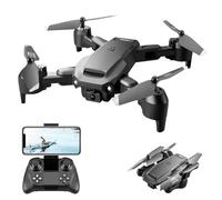 AUTOFigure V23 Drone avec Anti-Shake Double Caméra Pliable Télécommande Avion Maintien D'altitude, Auto Obstacle Évitement, Rc Quadcopter Drones-Without Cameras||4 Pcs Battery