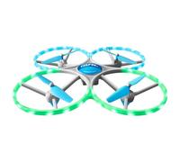 AUTOFigure V7 Avion De Contrôle À Distance, Véhicule Aérien sans Pilote Illuminé par LED, Photographie De Grands Antennes, Avion Professionnel De Quadcopter RC-V7 Blue||3 Pcs Battery