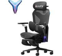 AutoFull G7 Chaise Gaming Chaise de Bureau Ergonomique avec Support Lombaire 3 Zones Dynamique, Appuie-Tête 4D, Accoudoirs 720°et Coque Design Haut de Gamme (Noir)