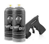 AutoFullCar Full Dip - Lot de 2 sprays de vinyle liquide Anthracite métallisé
