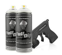 AutoFullCar Full Dip Pack de 2 sprays vinyle liquide cadeau adaptateur spray (blanc)