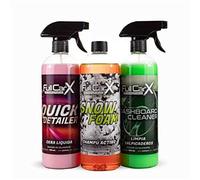 AutoFullCar - Kit de nettoyage de voiture intérieur extérieur FullCarX by Full Dip | Cire shampooing propre pour tableau de bord