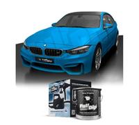 AutoFullCar - Kit de peinture vinyle liquide Full Dip - Format 4 litres + pistolet électrique | Finition professionnelle et amovible | Application facile | Voitures, motos (Bleu clair, urbain)