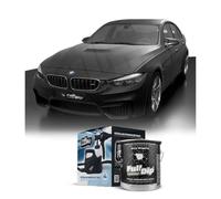AutoFullCar - Kit de peinture vinyle liquide Full Dip - Format 4 litres + pistolet électrique | Finition professionnelle et amovible | Application facile | Voitures, motos (noir, urbain)