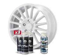 AutoFullCar Pack 3 Sprays Vinyle Liquide Full Dip Blanc Brillant