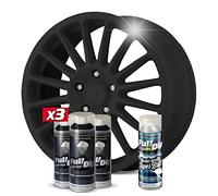AutoFullCar Pack 3 Sprays Vinyle Liquide Full Dip Noir Brillant