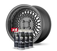 AutoFullCar Pack 4 Sprays Vinyle Liquide Full Dip Anthracite MÉTALLISÉ