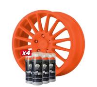 AutoFullCar Pack 4 Sprays Vinyle Liquide Full Dip Orange