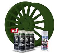 AutoFullCar Pack 4 Sprays Vinyle Liquide Full Dip Vert Camouflage Protection Mat