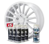 AutoFullCar Pack 5 Sprays Vinyle Liquide Full Dip Blanc Brillant