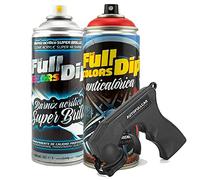 AutoFullCar - Peinture anticalorique acrylique brillante Full Dip pour étriers de frein - 2 x spray 400 ml (rouge brillant)