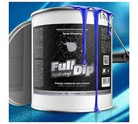 AutoFullCar - Vinyle liquide Full Dip - Bleu métallisé - Format pot 4 litres - Prêt à appliquer