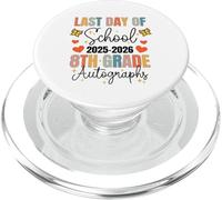 Autographe du dernier Jour d'école 2026 pour fête de Remise de diplôme de 8e année PopSockets PopGrip pour MagSafe
