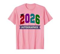 Autographes pour Filles étudiantes françaises 2026 Dernier Jour d'école T-Shirt