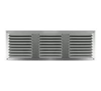 AUTOGYRE Grille alu anodisé à persienne en applique - 150x300 mm - sans moustiquaire