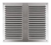 AUTOGYRE - Grille d'aération métallique - 200x200 mm - Aluminium anodisé