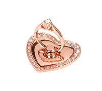 Autohalterung Telefonring Telefonring Halterung Halter Liebe Herz Diamantform Fingergriff Telefonständer Halter Autohalterung Telefonring für Smartphone Tablet RoségoldDurabilité
