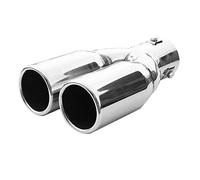 Autohobby 2920 Double Universel Embout D'echappement Acier Inoxydable Jusqu'a 57mm Chrom