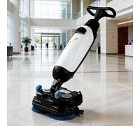 Autolaveuse de Sol Automatique, sans Fil et alimentée par Batterie, Largeur de Nettoyage de 43 cm, autonomie de 90 Minutes, Pour Sols en Bois, Carrelage, Terrazzo, Marbre, Sols en Ciment White